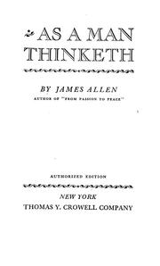 As a Man Thinketh